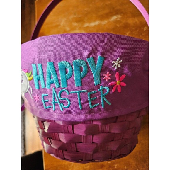 Purple Unicorn Easter Basket With Cloth Liner - Picture 6 of 8